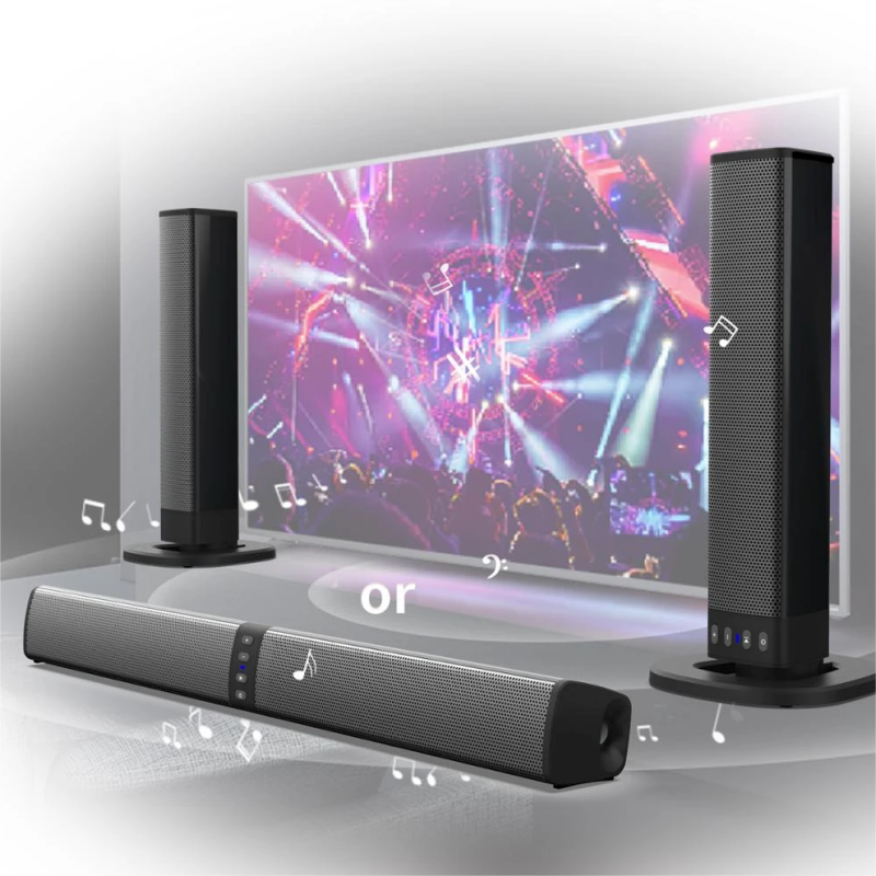 Home Cinema Subwoofer - Powerful Soundbar Sound Radio Blaster Bar