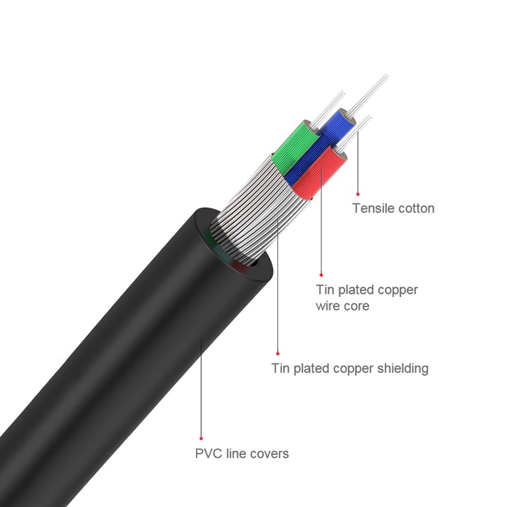 QGeeM RCA Cable 2RCA to 3.5 Au - Home Cinema Subwoofer のレビューと価格