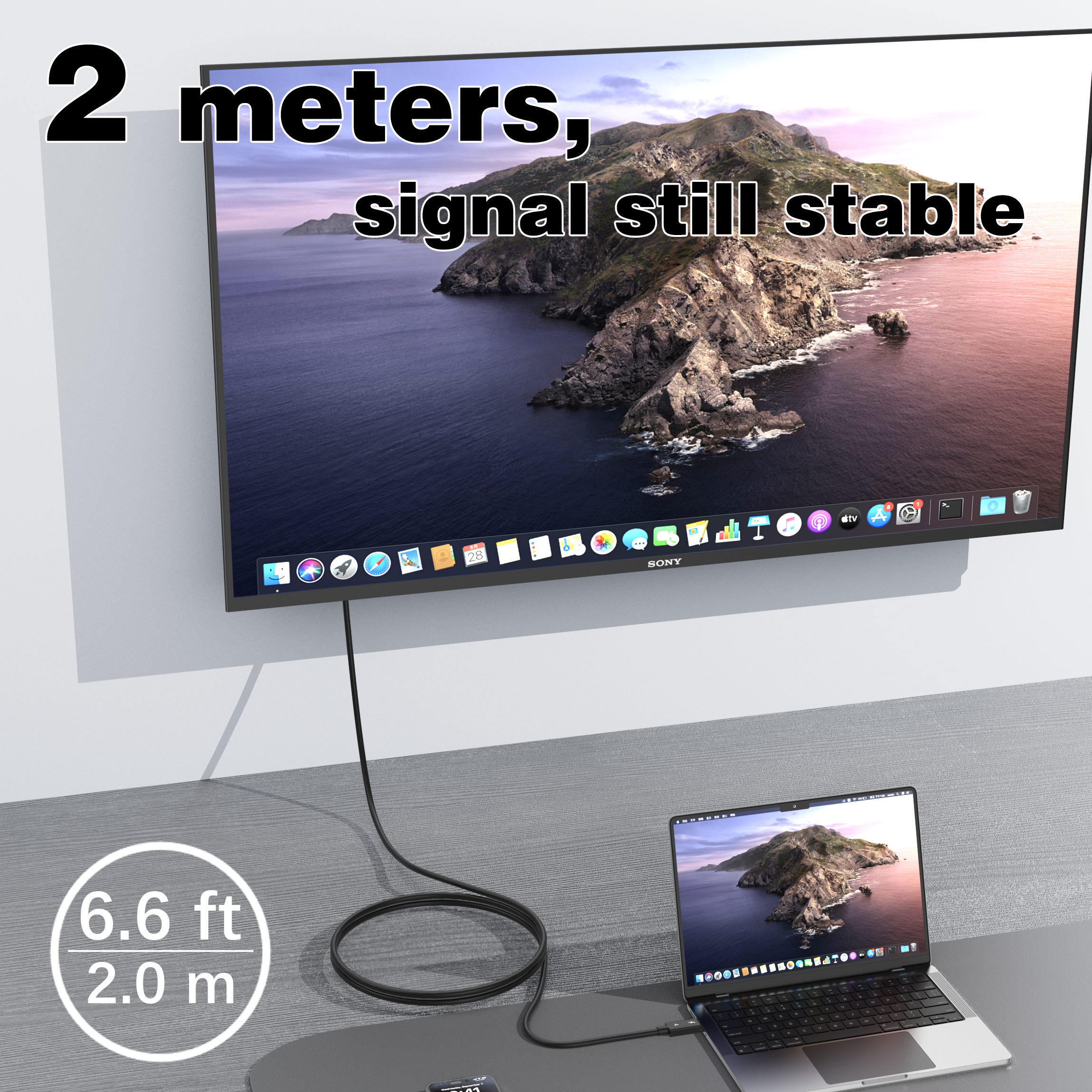 UGOURD 0.2m- 2m Thunderbolt 4  - Hdmi Arc Cable のレビューと価格