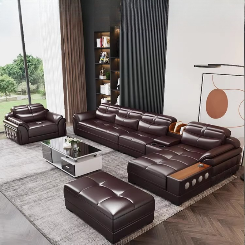 Genuine Leather Small Apartmen - Home Cinema For Small Room のレビューと価格
