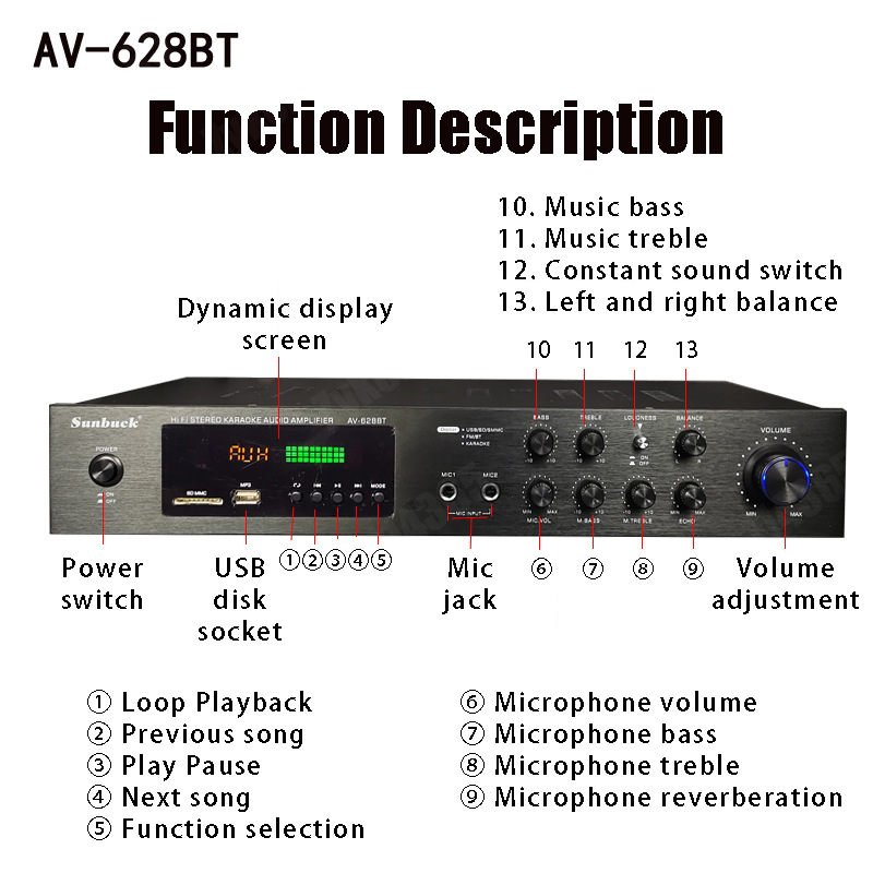 110/220V 2000W Bluetooth Power - Home Cinema Subwoofer のレビューと価格