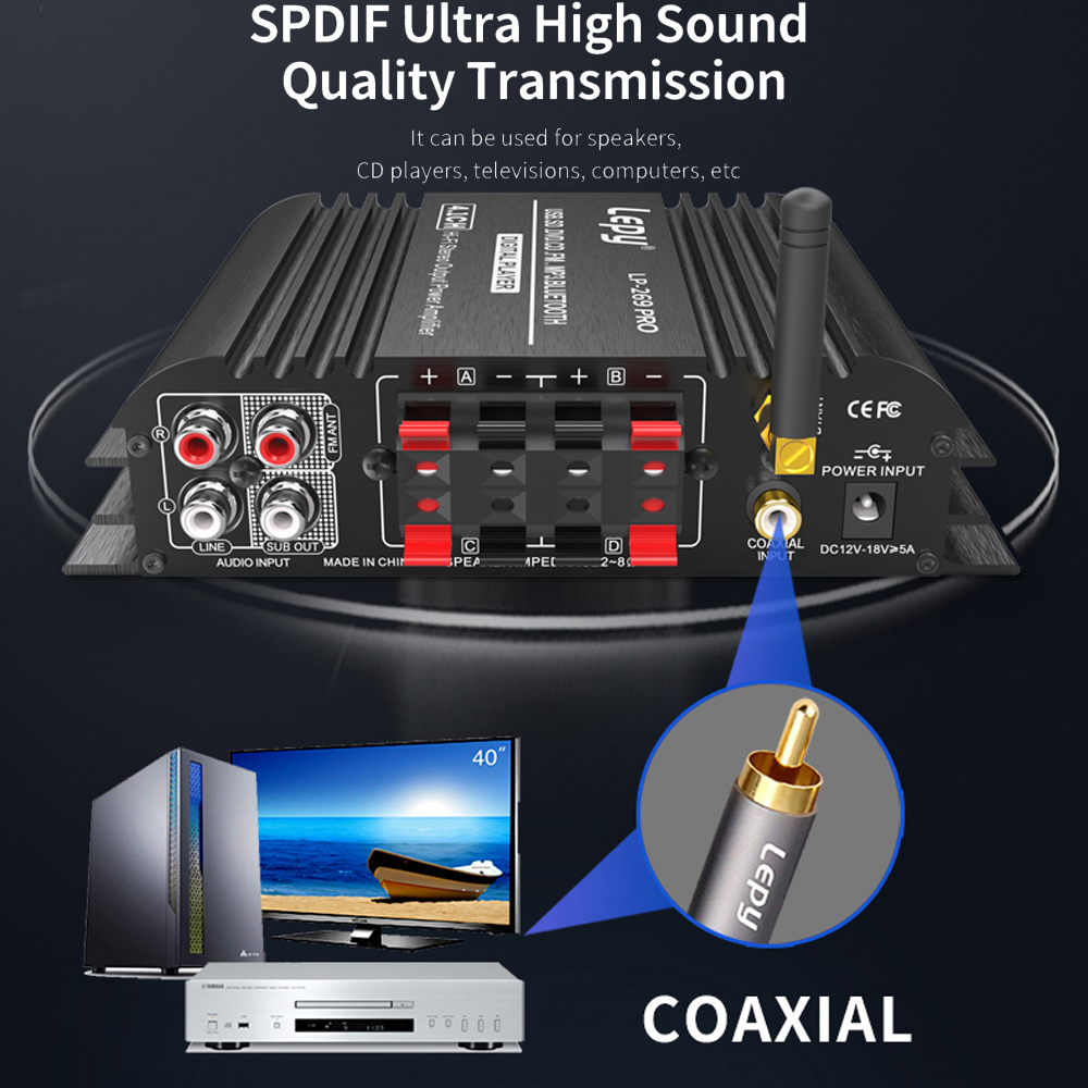 LEPY LP-269PRO 4.1 Channel Amp - Home Cinema Audio System のレビューと価格