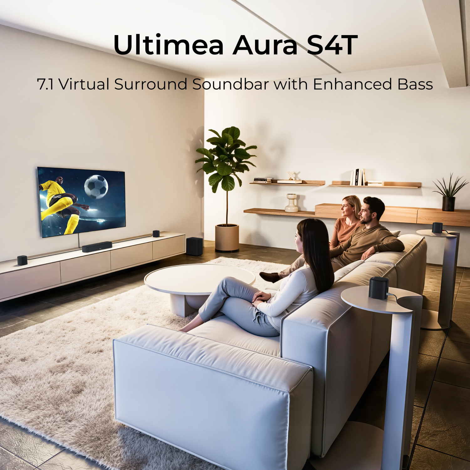 ULTIMEA 7.1ch Sound Bar with S - Home Cinema Subwoofer のレビューと価格