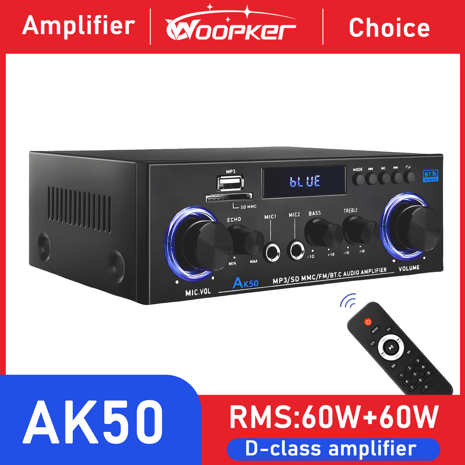 Woopker AK50 HIFI Audio Amplif - Home Cinema Yamaha のレビューと価格