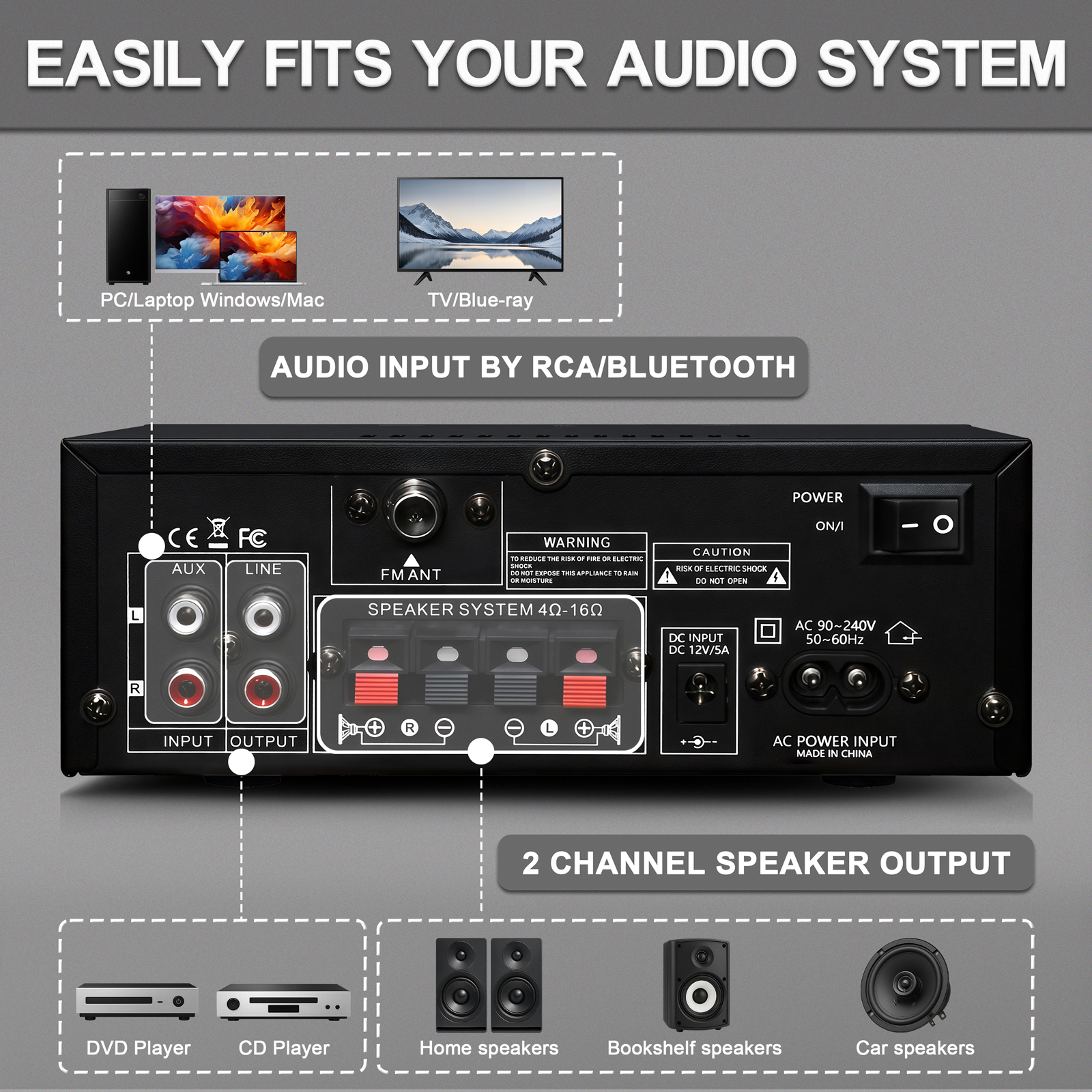 Woopker AK50 HIFI Audio Amplif - Home Cinema Yamaha のレビューと価格
