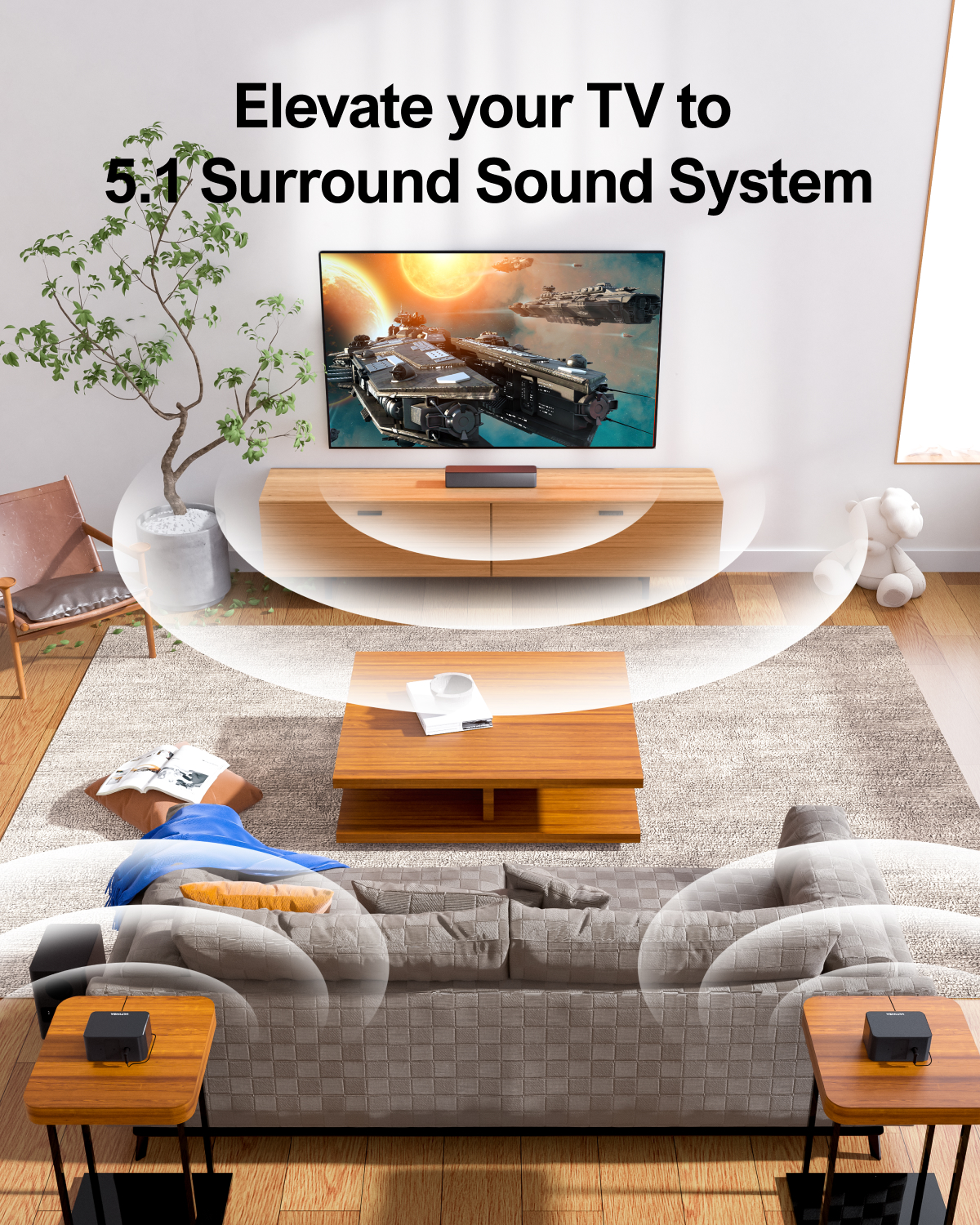 ULTIMEA 5.1 Virtual Surround S - Home Cinema Subwoofer のレビューと価格