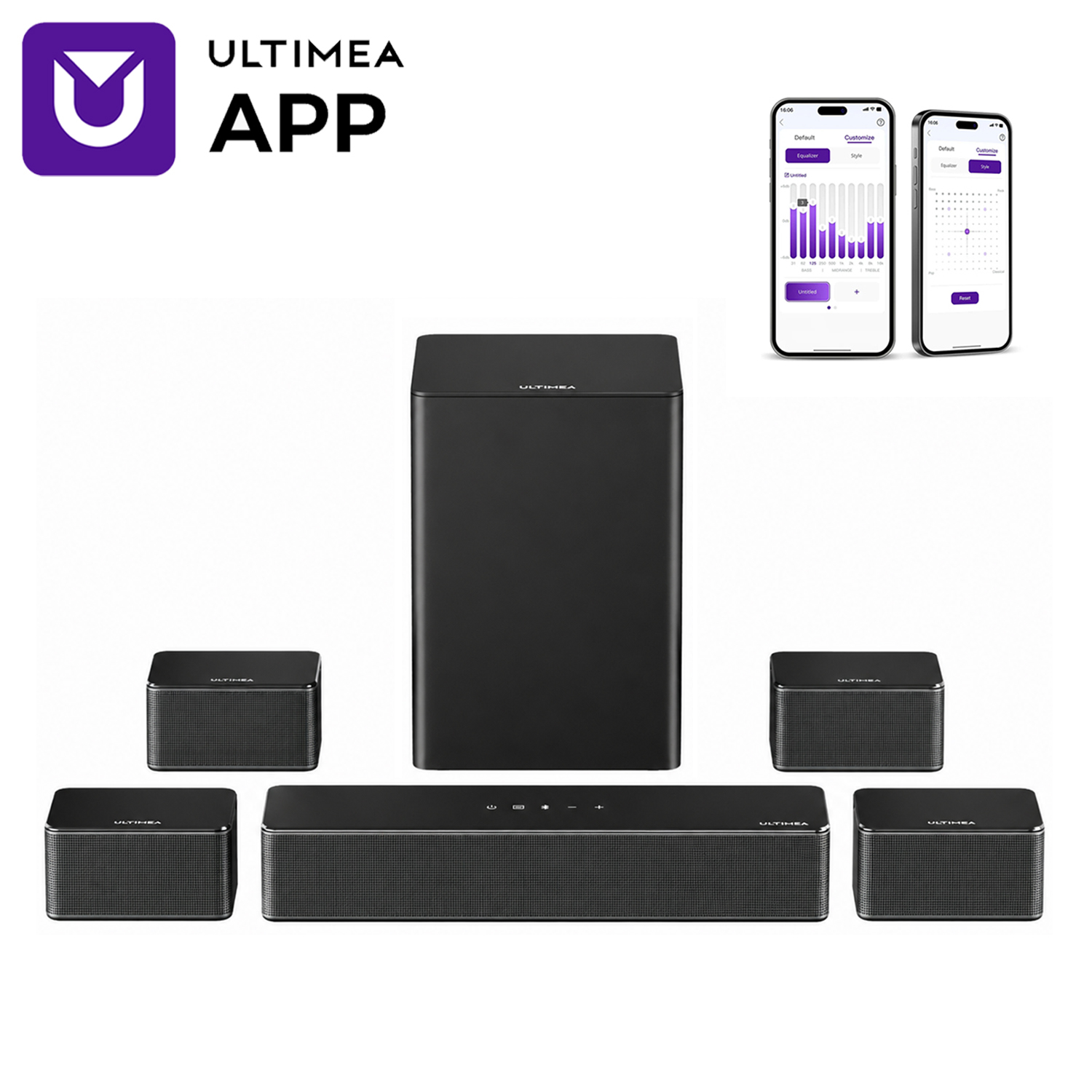 ULTIMEA 7.1 Surround Sound Sys - Home Cinema Subwoofer のレビューと価格