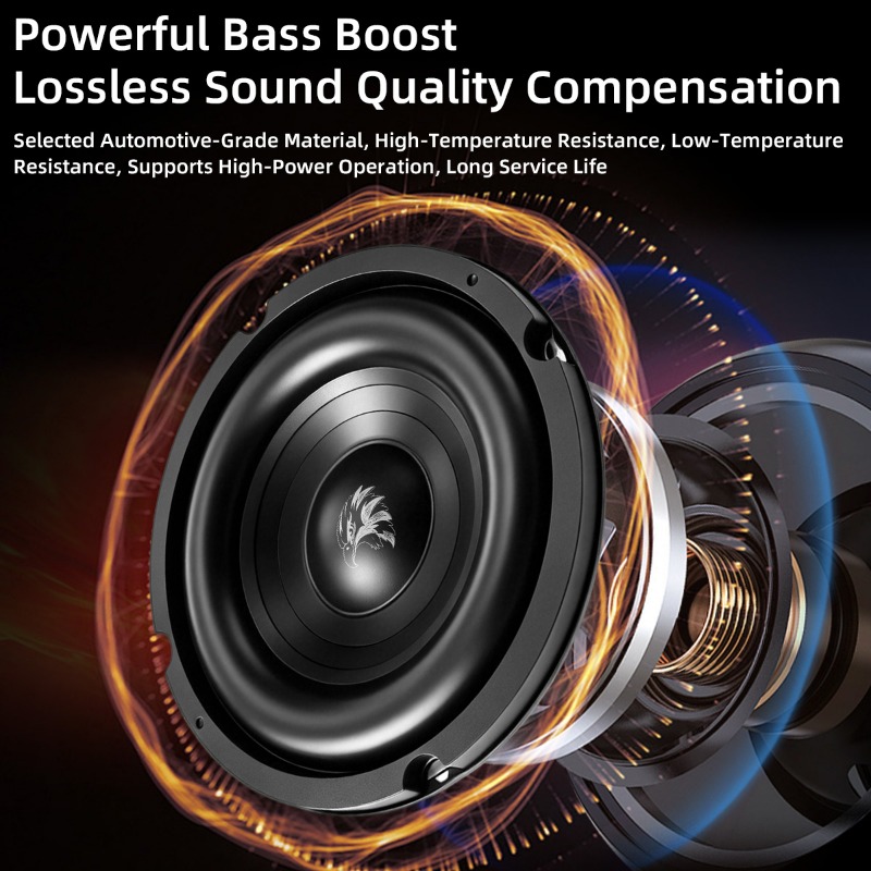 1pcs 6.5 Inch Car Speakers 4 O - Home Cinema Subwoofer のレビューと価格