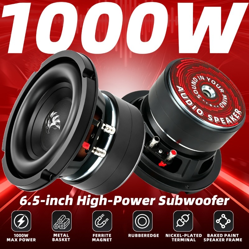 1pcs 6.5 Inch Car Speakers 4 O - Home Cinema Subwoofer のレビューと価格