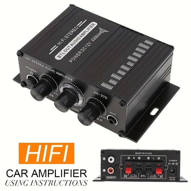 AK-270 400W Mini Power Amplifi - Home Cinema Audio System のレビューと価格