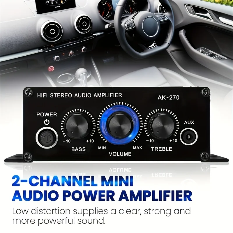 AK-270 400W Mini Power Amplifi - Home Cinema Audio System のレビューと価格